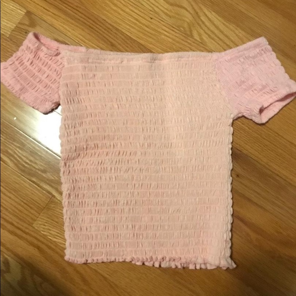 RIBBED OFF THE SHOULDER CROP TOP